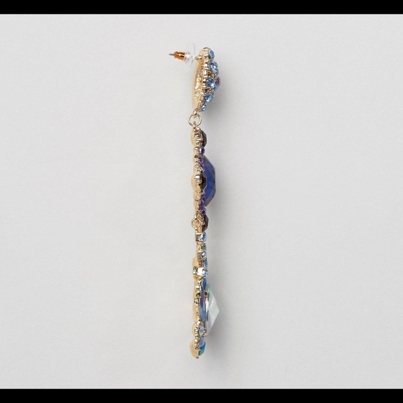 ASOS Statement Mermaid Stone Earrings - Picture 2 of 5